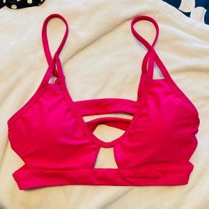 Hot Pink Trendy Bikini Top